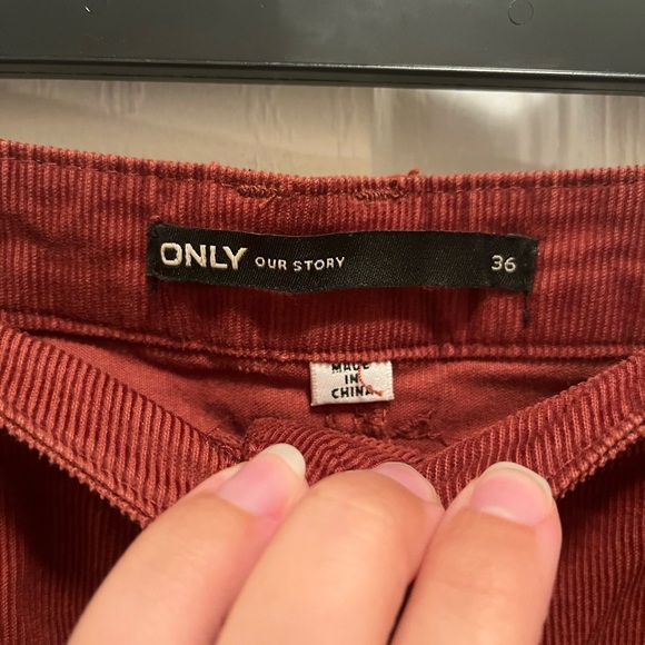 ONLY Corduroy Button Front Skirt - Picture 3 of 5